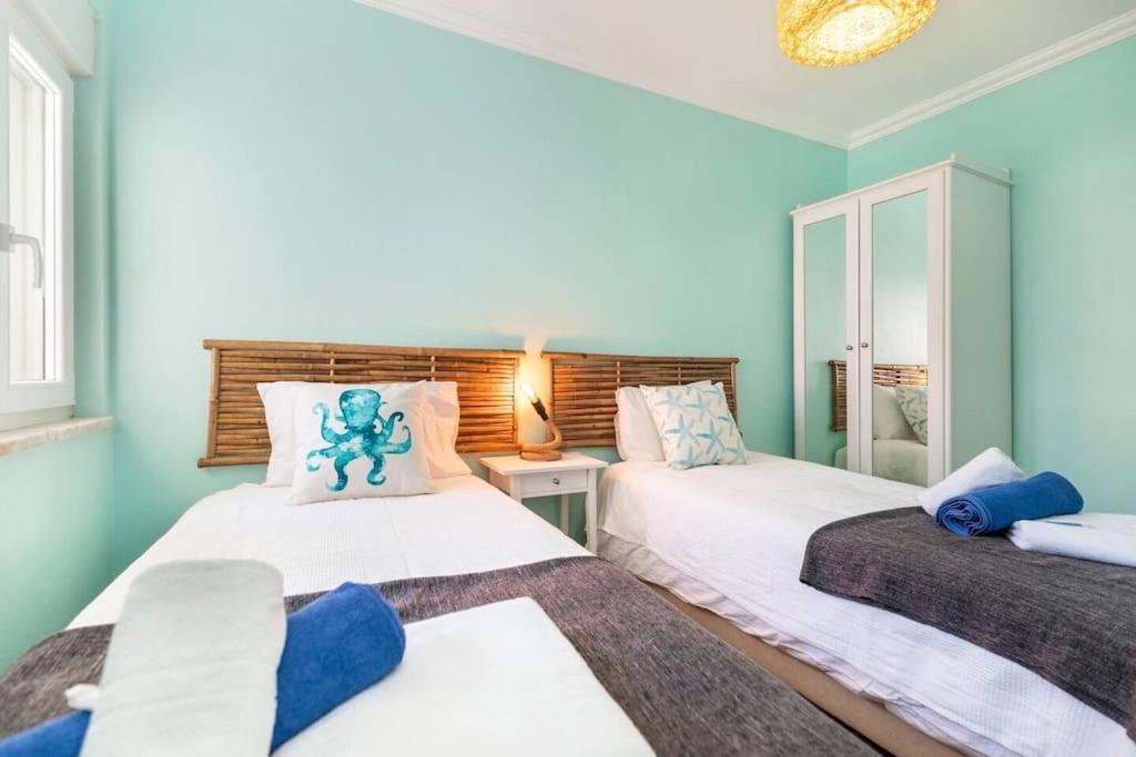 New Beach Flat With Top View - 3 Min To Sea In Luz Exteriör bild